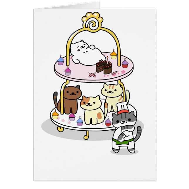 Neko Atsume - Kuchen-Stand-Party - freier Raum (Vorne)