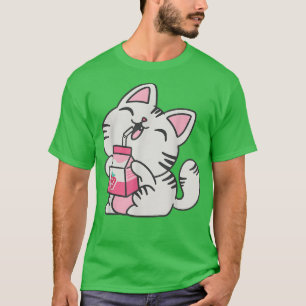 Neko Japan Manga Harajuku Graphic T - Shirt