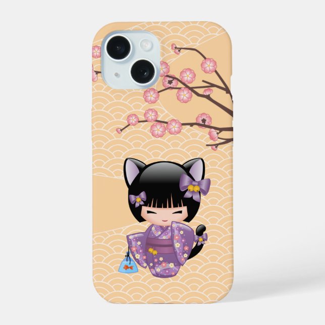 Neko Kokeshi Poupée - Cat Ears Geisha Girl (Verso)