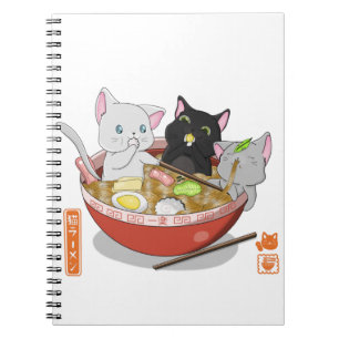 Neko Ramen cat Notizblock