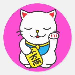 Neko Runder Aufkleber