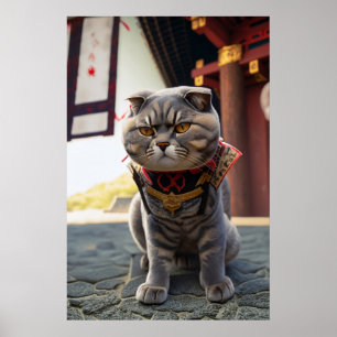 Neko Samurai Poster