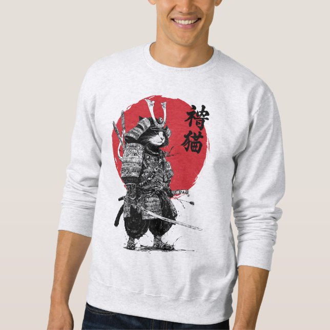 Neko Samurai Sweatshirt (Vorderseite)