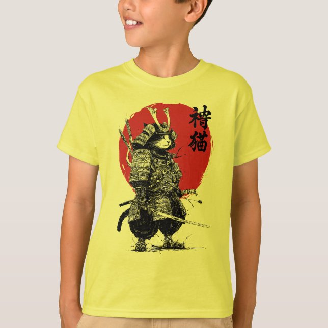 Neko Samurai T-Shirt (Vorderseite)