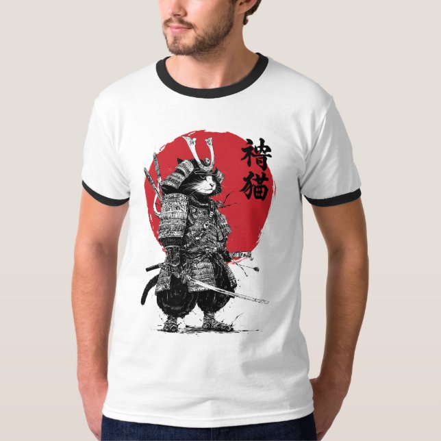 Neko Samurai T-Shirt (Vorderseite)