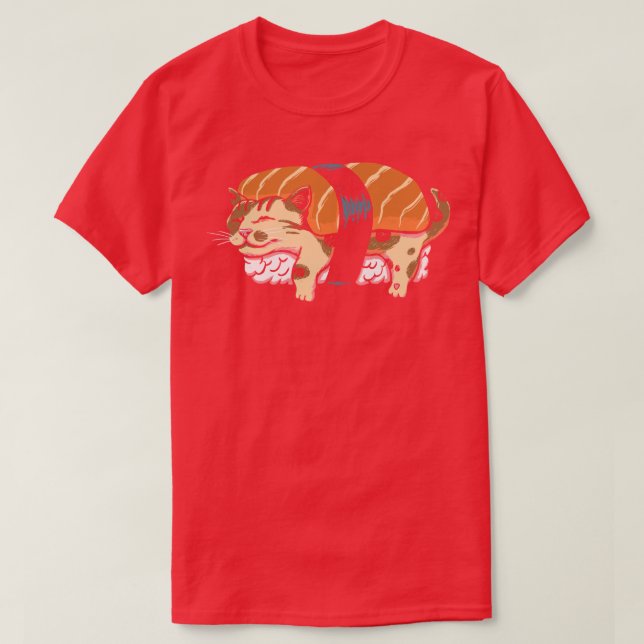 Neko Sushi T-Shirt (Design vorne)