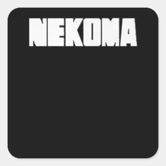 Neko Volleyball Übung Anime Manga Cosplay Quadratischer Aufkleber