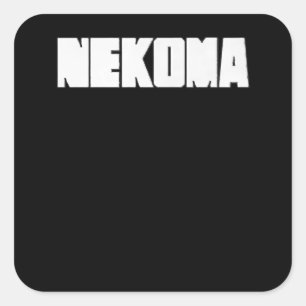 Neko Volleyball Übung Anime Manga Cosplay Quadratischer Aufkleber