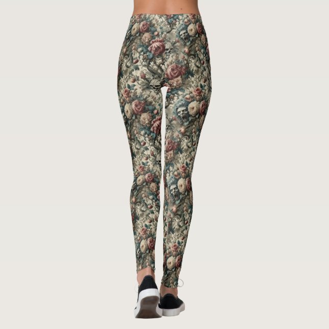 Nekromantie der Gnashed - Gotik Viktorianisch Leggings (Rückseite)