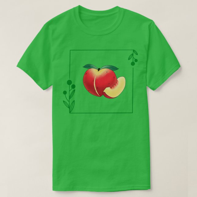 Nektarine Frucht T-Shirt (Design vorne)