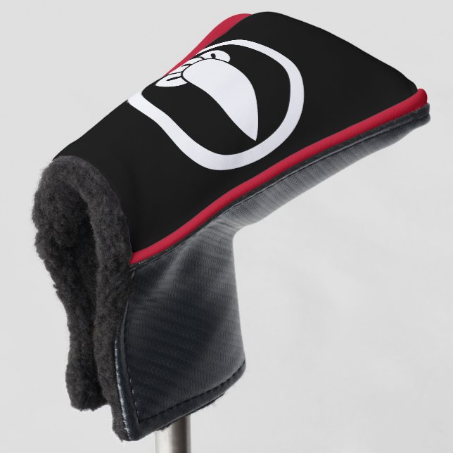 Nelke im Kreis Golf Headcover (3/4 Vorderseite)