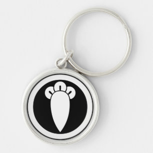 Nelke im Kreis Schlüsselanhänger