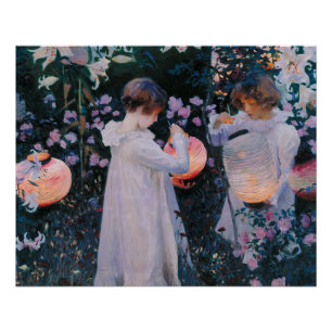 Nelke Lilie Lilie Rose John Singer Sargent Kunst Poster