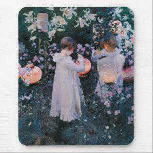 Nelke, Lilie, Lilie, Rose (John Singer Sargent) Mousepad
