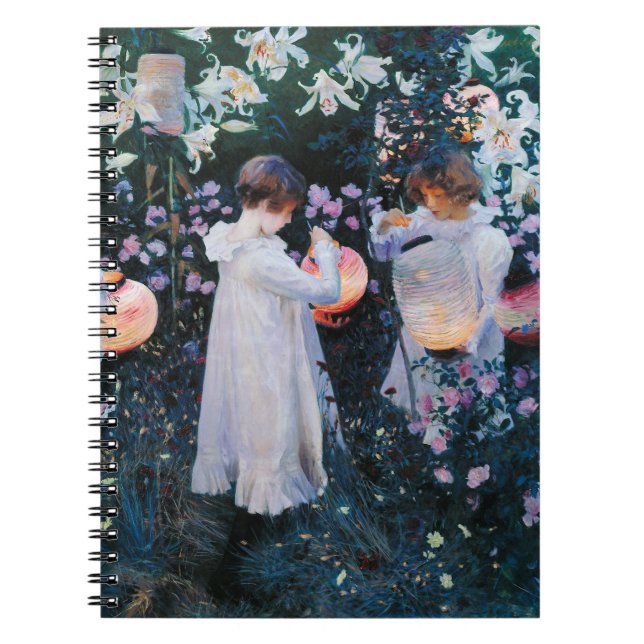 Nelke, Lilie, Lilie, Rose | John Singer Sargent Notizblock (Vorderseite)