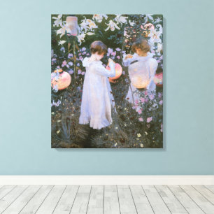 Nelke, Lilie, Lilie, Rose von John Singer Sargent Leinwanddruck