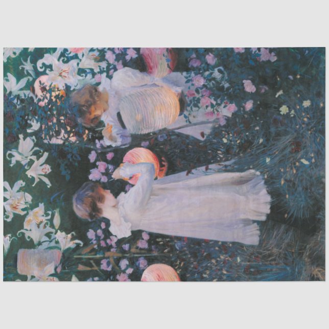 Nelke, Lily, Lily, Rose (John Singer Sargent) Seidenpapier (Vorderseite)