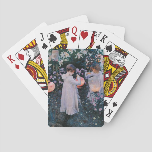 Nelke, Lily, Lily, Rose (John Singer Sargent) Spielkarten (Rückseite)