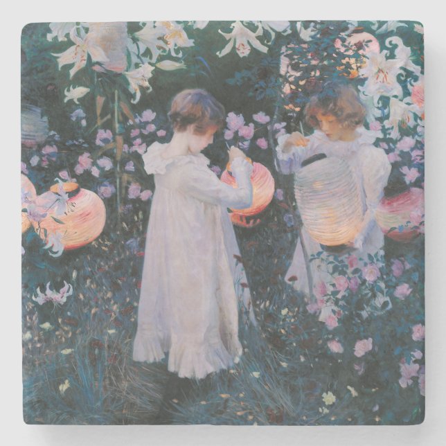 Nelke, Lily, Lily, Rose (John Singer Sargent) Steinuntersetzer (Vorderseite)