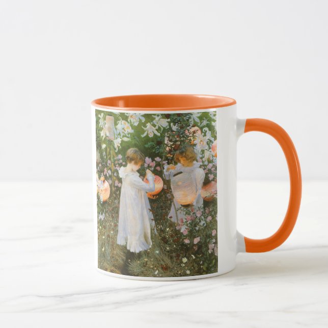 Nelke, Lily, Lily, Rose von John Singer Sargent Tasse (Rechts)