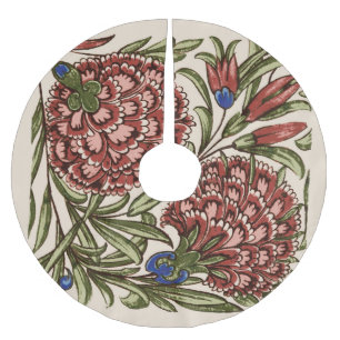 Nelken-Blumenfliese Antik Rustikal De Morgan Kunst Polyester Weihnachtsbaumdecke