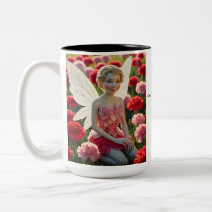 Nelken-Blütenfee Zweifarbige Tasse