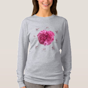 Nelken Chemie Wissenschaft Blume T-Shirt
