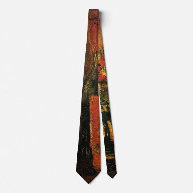 Nelken, Rose und Flaschen von Vincent van Gogh Krawatte (Vorderseite)