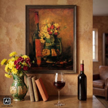 Nelken, Rose und Flaschen von Vincent van Gogh