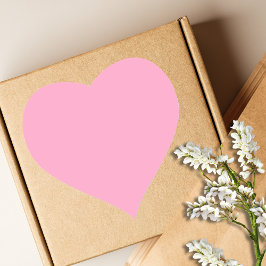Nelkenrosa Farbe | Classic | elegant Herz-Aufkleber