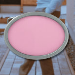 Nelkenrosa Farbe | Classic | elegant Ovale Gürtelschnalle<br><div class="desc">Nelkenrosa Farbe | Klassisches Design | elegant | Trendy | Stilvoll | Geschenk</div>