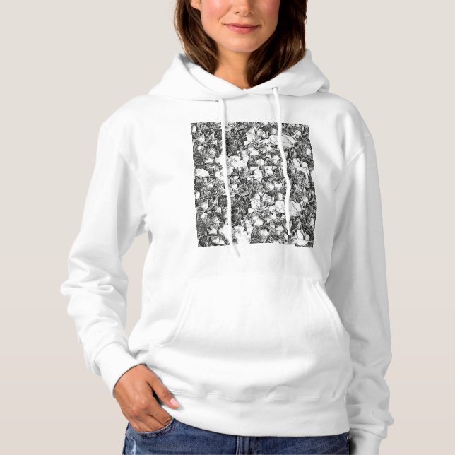 Nelkensaft mit Hooded Sweatshirt (weiß) (Vorderseite)