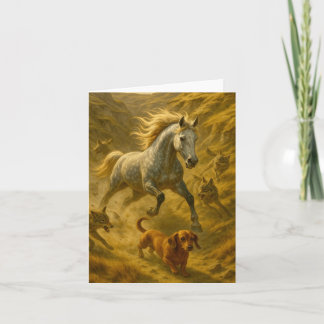 Nellie & Charlie Small, carte à notes pliées de 4 