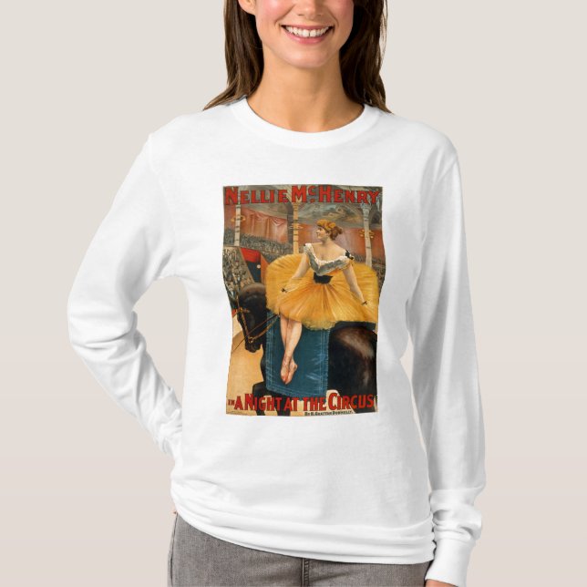 Nellie McHenry in a-Nacht am Zirkus T-Shirt (Vorderseite)