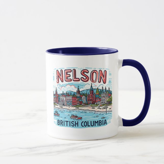 Nelson BC Canada Tasse (Rechts)