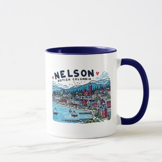 Nelson BC Canada Tasse (Rechts)