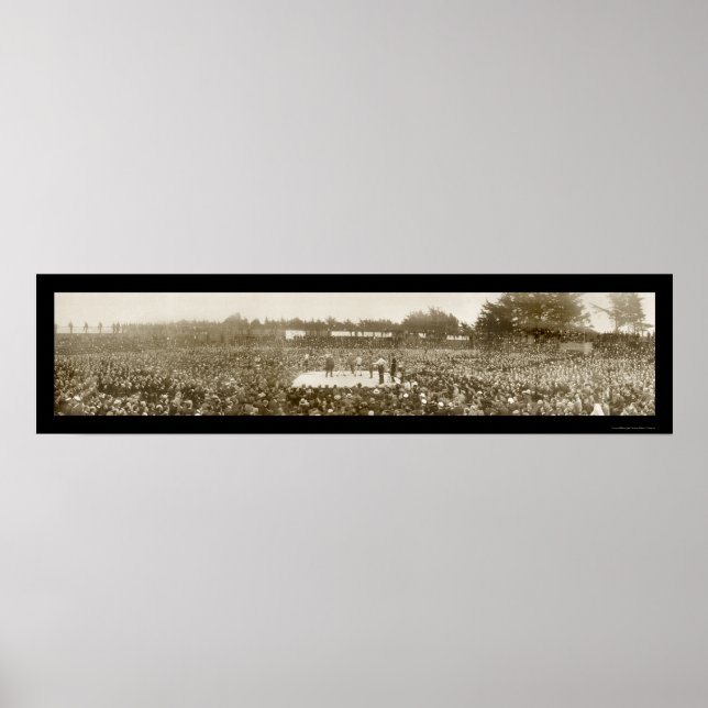 Nelson Britt Boxing Foto 1905 Poster (Vorne)