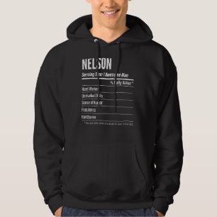 Nelson, der Kalorien für die Größe eines Nährwertk Hoodie