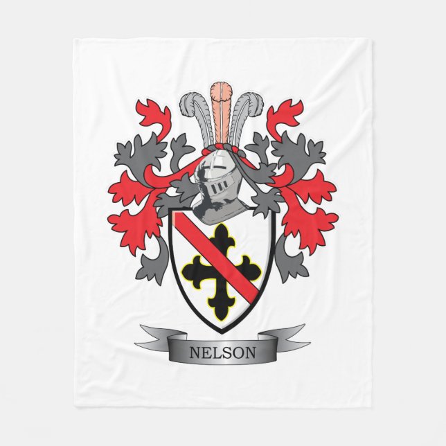 Nelson-Wappen Fleecedecke (Vorderseite)