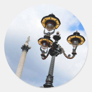 Nelson's Column London Runder Aufkleber