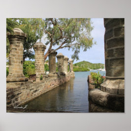Nelson's Dockyard in Antigua Canvas Print Poster