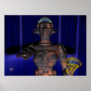 NEMEN / HYPER ANDROID MIT ANKH POSTER