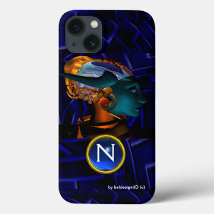 NEMEN/HYPER ANDROID, Monogramm der blauen Science  iPhone 13 Hülle