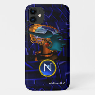 NEMEN/HYPER ANDROID, Monogramm der blauen Science  Case-Mate iPhone Hülle