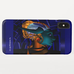 NEMES / HYPER ANDROID PORTRAIT Blue Sci Fi Case-Mate iPhone Hülle