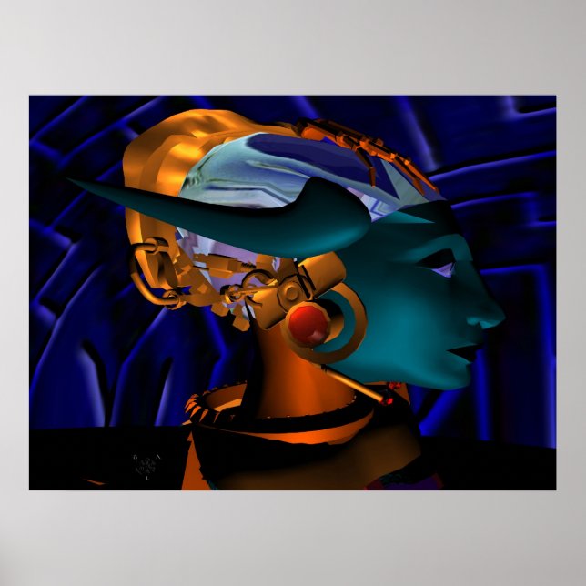 NEMES / HYPER ANDROID PORTRAIT, Science-Fiction Poster (Vorne)