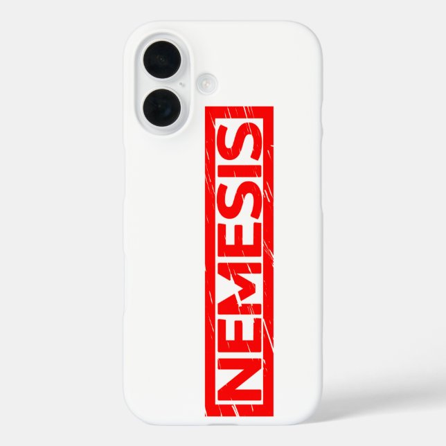Nemesis Briefmarke iPhone 16 Hülle (Rückseite)