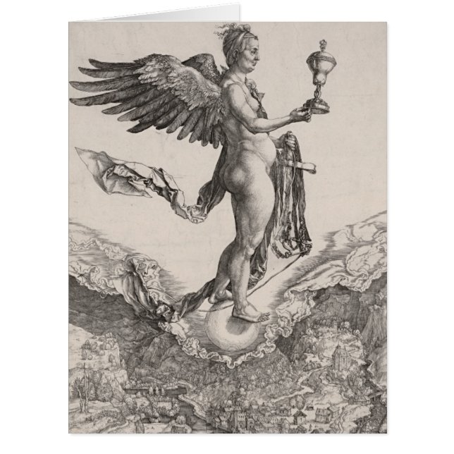 Nemesis Gravur von Albrecht Durer (Vorderseite)