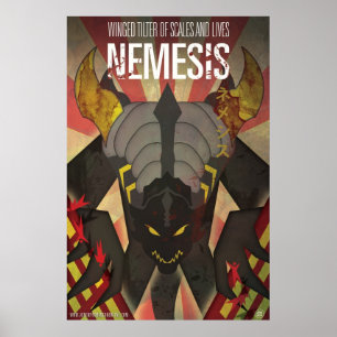 Nemesis Kaiju Poster - Kunst von James Biggie