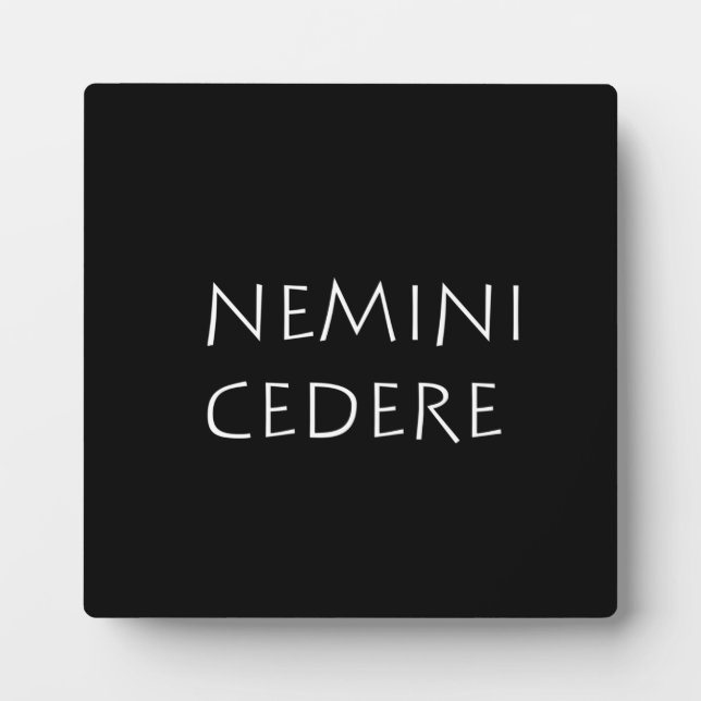 Nemini cedere fotoplatte (Vorderseite)